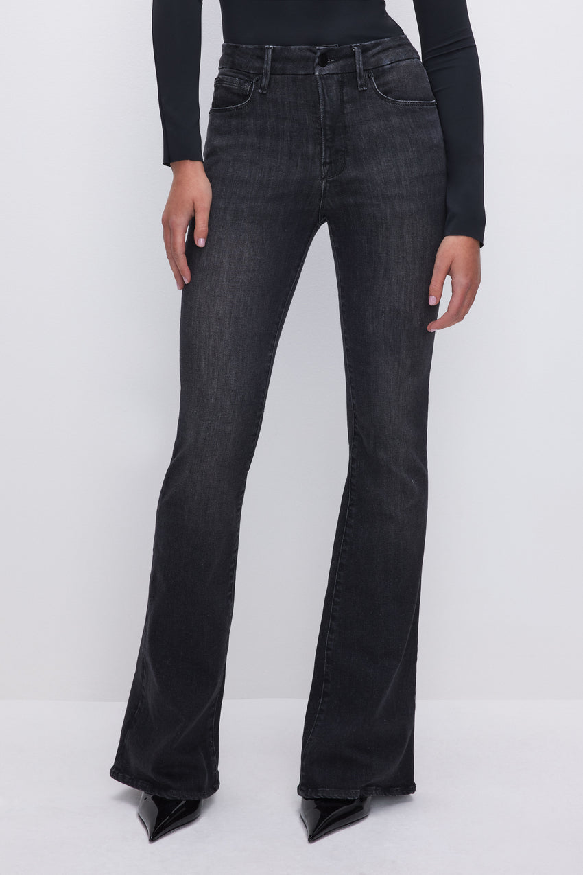 GOOD LEGS FLARE JEANS | BLACK265 View 4 - model: Size 0 |