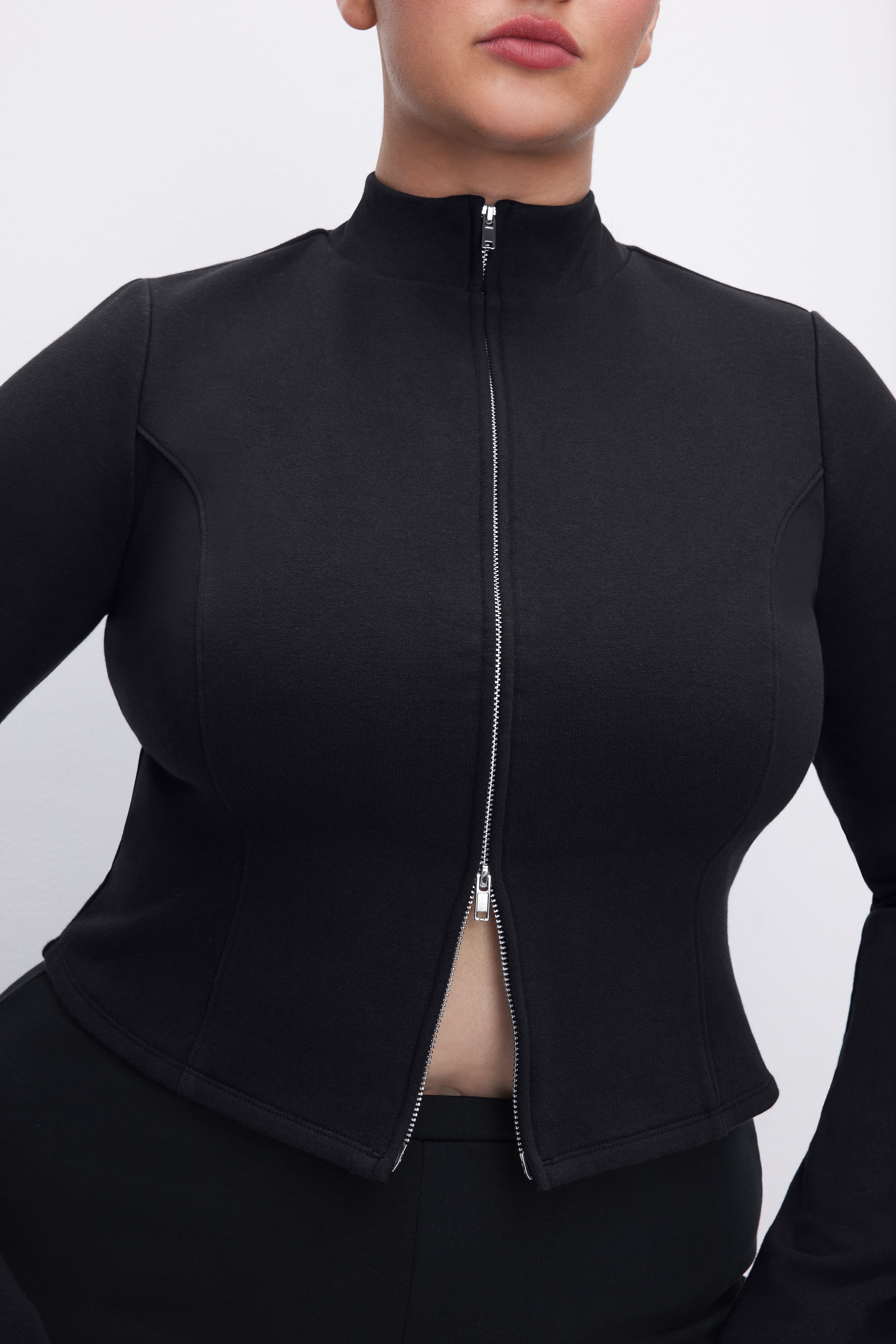 COMPRESSION TERRY TOP | BLACK001