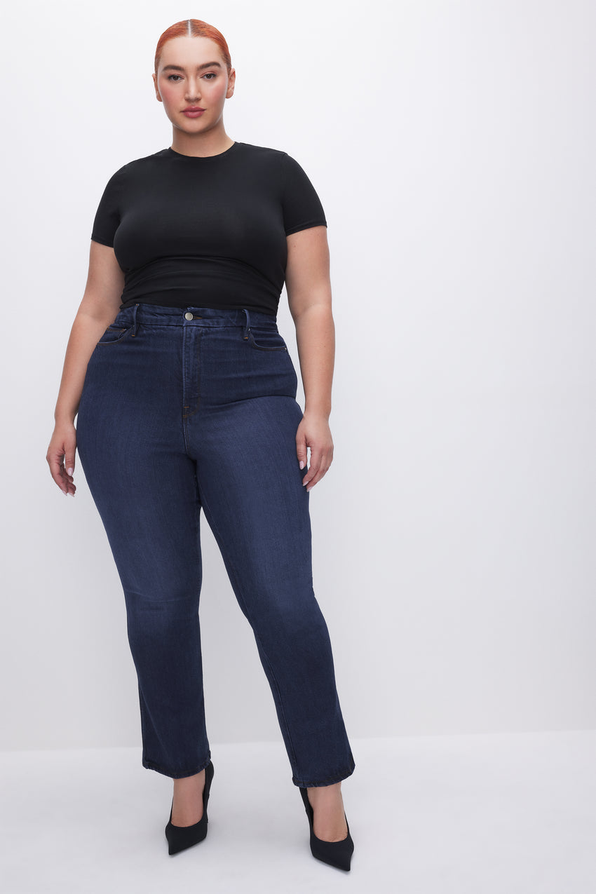 SOFT-TECH GOOD CURVE STRAIGHT JEANS | INDIGO537 View 0 - model: Size 16 |