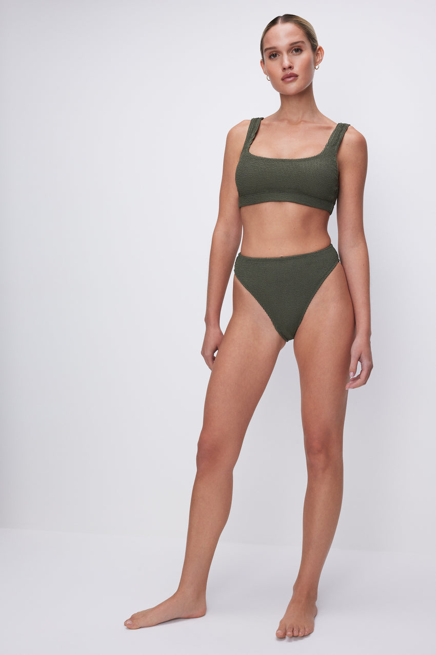 ALWAYS FITS GOOD WAIST CHEEKY BIKINI BOTTOM | FATIGUE001 View 1 - model: Size 0 |