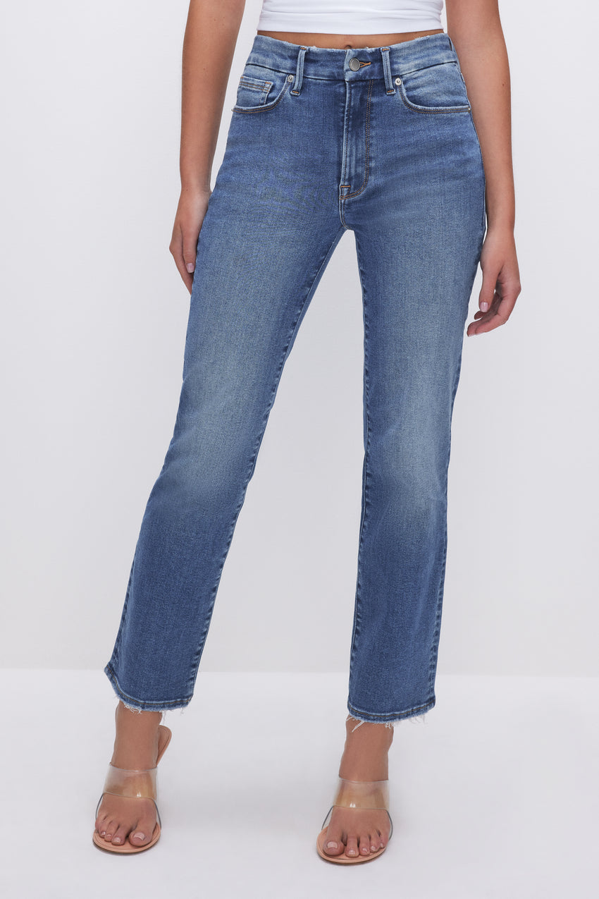 ALWAYS FITS GOOD LEGS STRAIGHT JEANS | INDIGO316 View 1 - model: Size 0 |