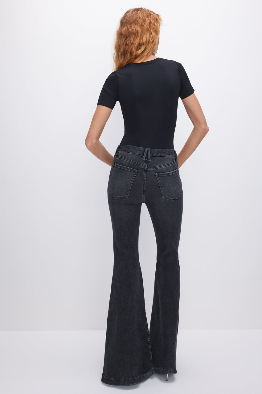 Solid Super Flare Jeans