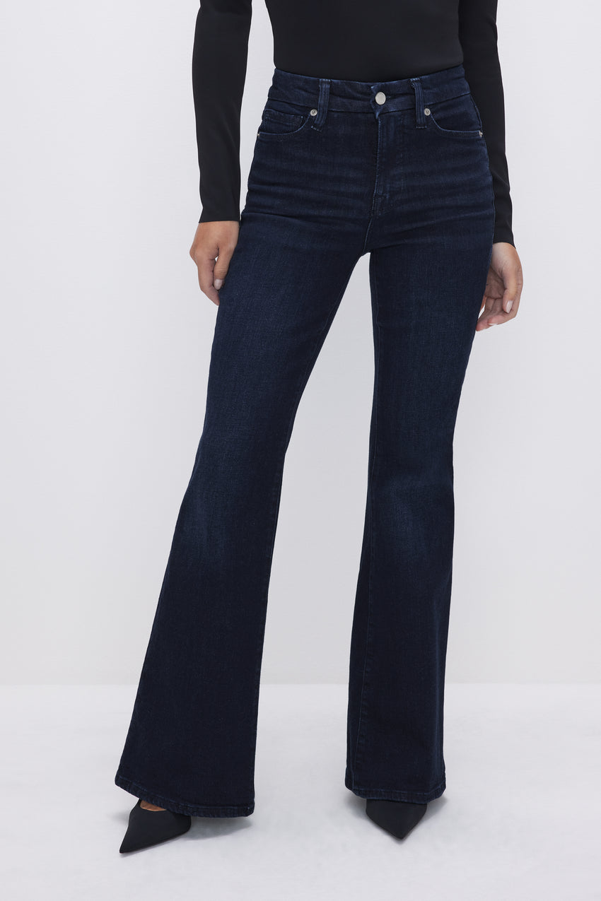 GOOD PETITE FLARE JEANS | BLUE224 - GOOD AMERICAN