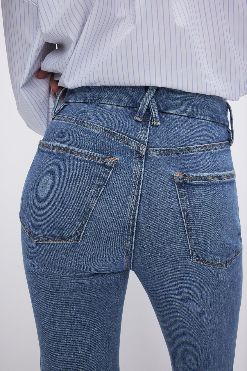 GOOD CURVE BOOTCUT JEANS | INDIGO631 View 2 - model: Size 0 |