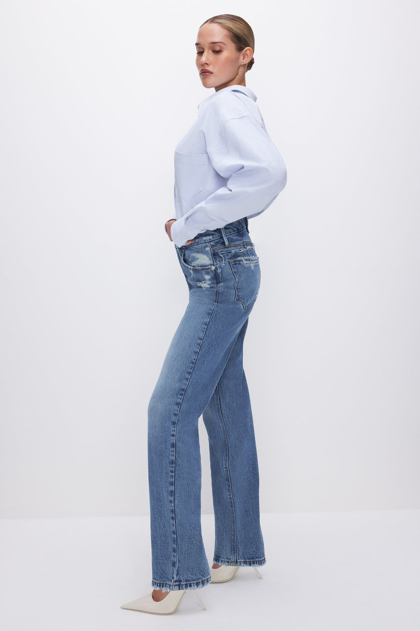 GOOD '90s RELAXED JEANS | INDIGO633 View 10 - model: Size 0 |