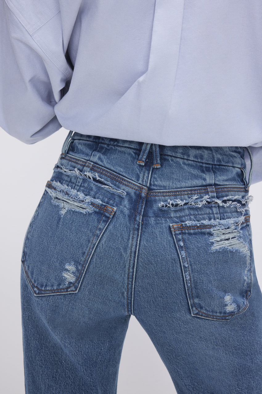 GOOD '90s RELAXED JEANS | INDIGO633 View 8 - model: Size 0 |