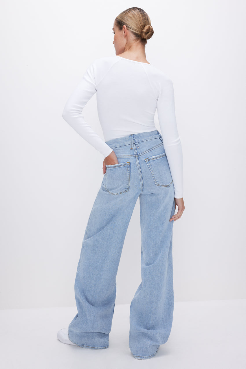 GOOD SKATE WIDE LEG JEANS | INDIGO634 View 5 - model: Size 0 |