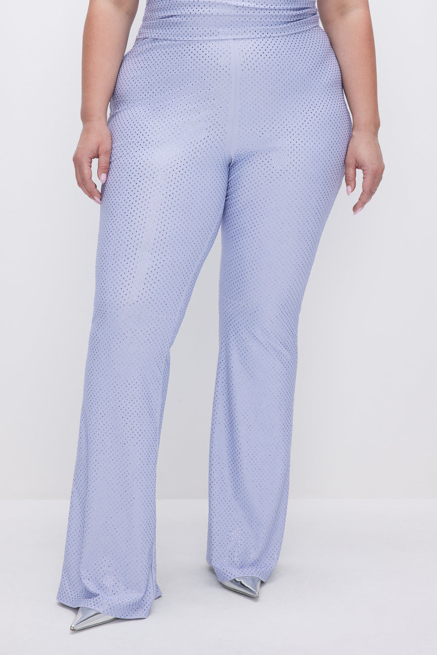 SMOOTH MATTE CRYSTAL PULL-ON FLARES | GLASS001 View 6 - model: Size 16 |