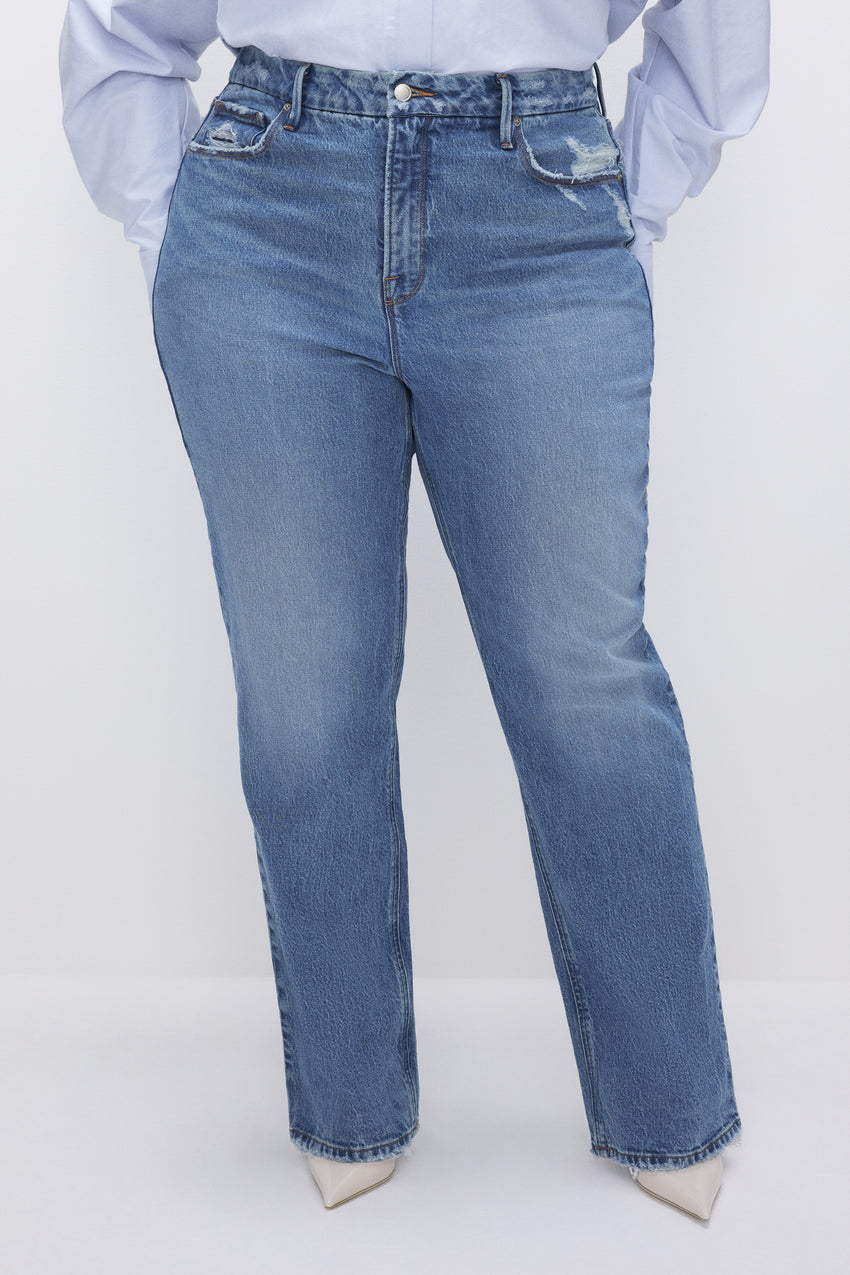 GOOD '90s RELAXED JEANS | INDIGO633 View 3 - model: Size 16 |
