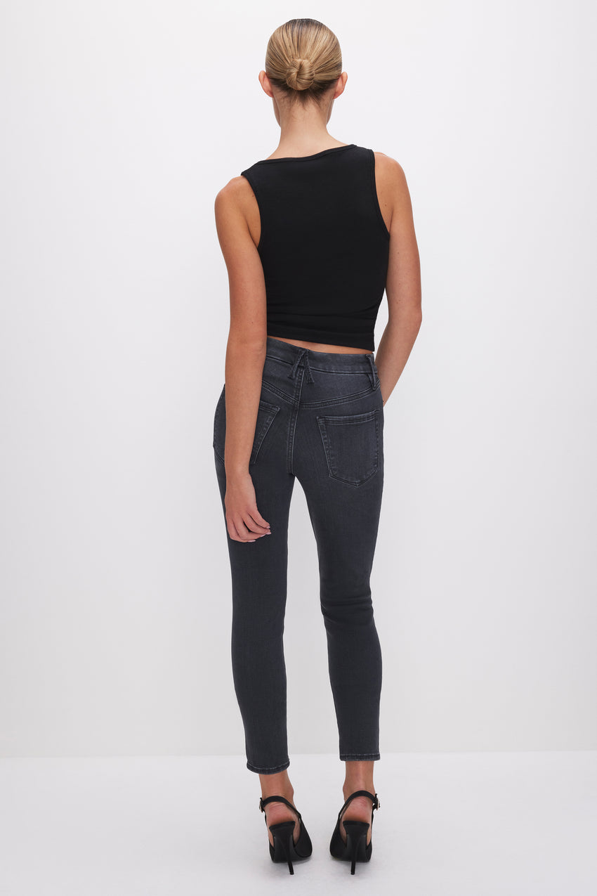 ALWAYS FITS GOOD LEGS SKINNY CROPPED JEANS | BLACK325 View 4 - model: Size 0 |