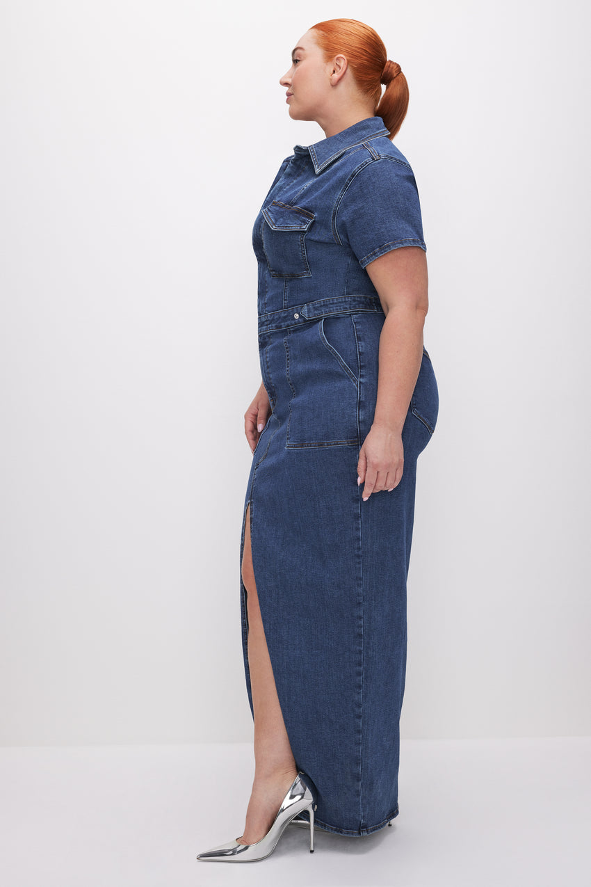 FIT FOR SUCCESS MAXI DRESS | INDIGO594 View 5 - model: Size 16 |