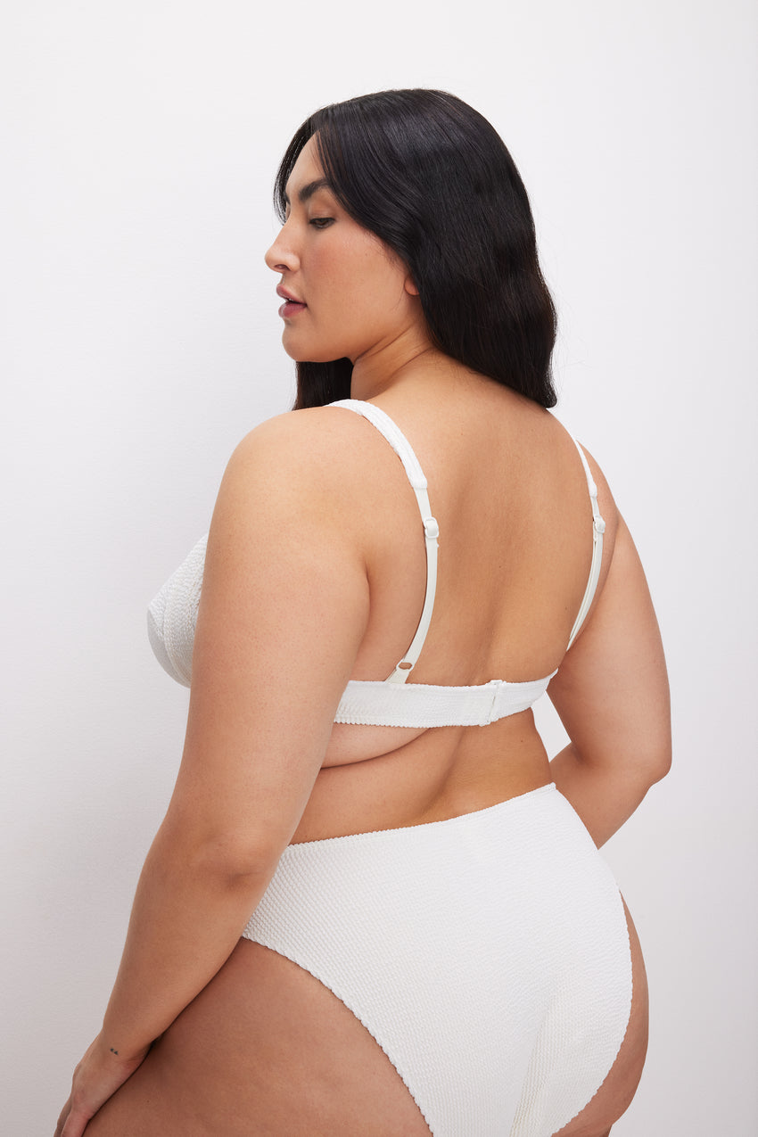 ALWAYS FITS DEMI BIKINI TOP | CLOUD WHITE View 9 - model: Size 16 |