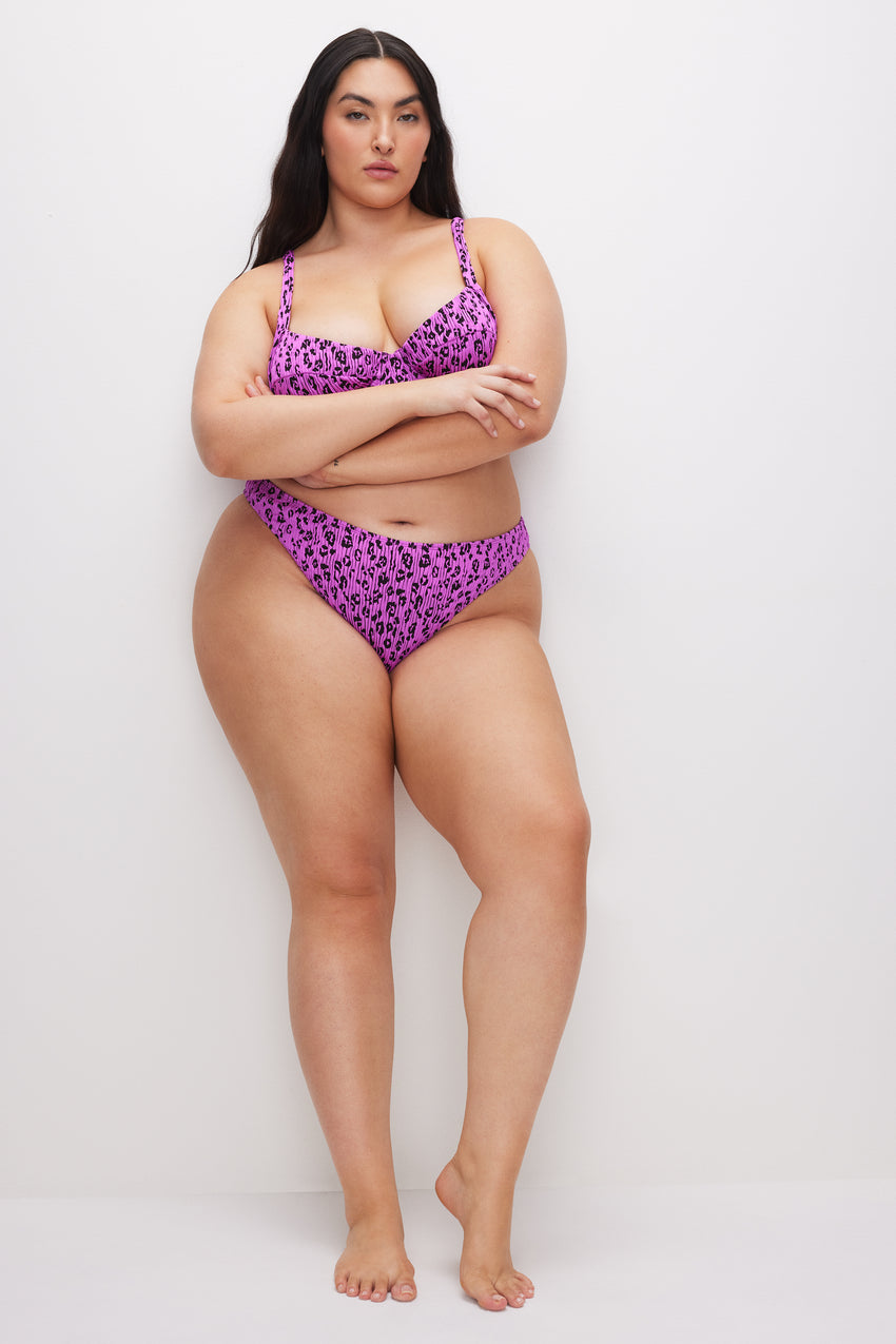 ALWAYS FITS CHEEKY BIKINI BOTTOM | LOLLIPOP LEOPARD View 6 - model: Size 16 |