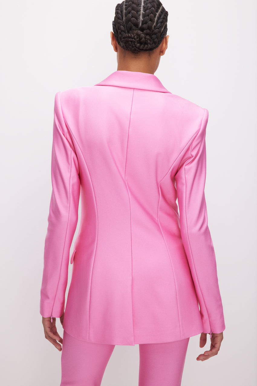 COMPRESSION SHINE SCULPTED BLAZER | SORORITY PINK003 View 3 - model: Size 0 |