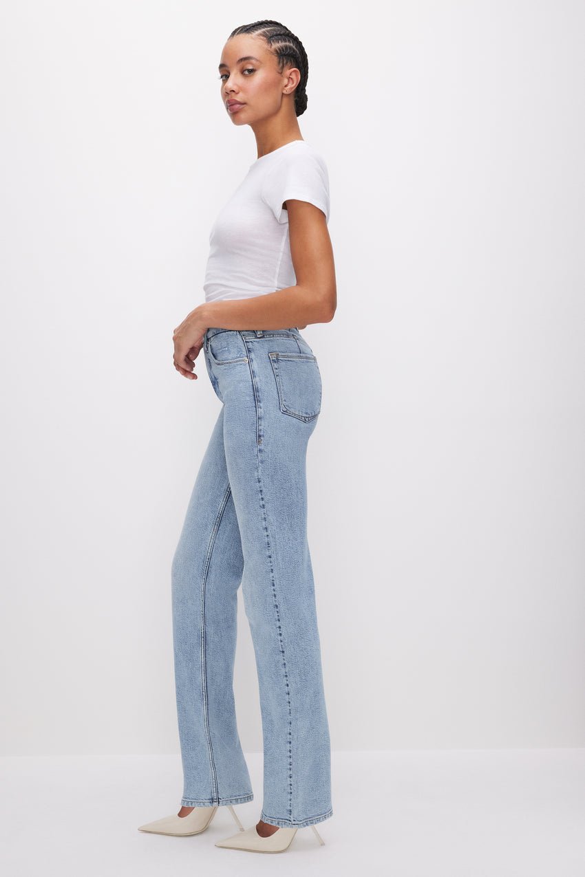 GOOD ICON STRAIGHT JEANS | INDIGO606 View 9 - model: Size 0 |