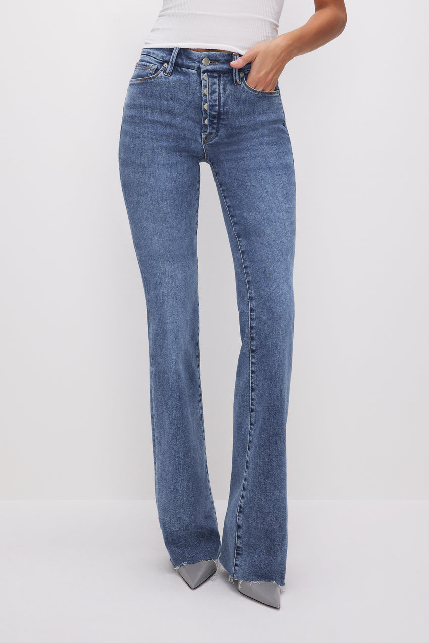 GOOD CLASSIC SLIM BOOTCUT JEANS | INDIGO622 - GOOD AMERICAN