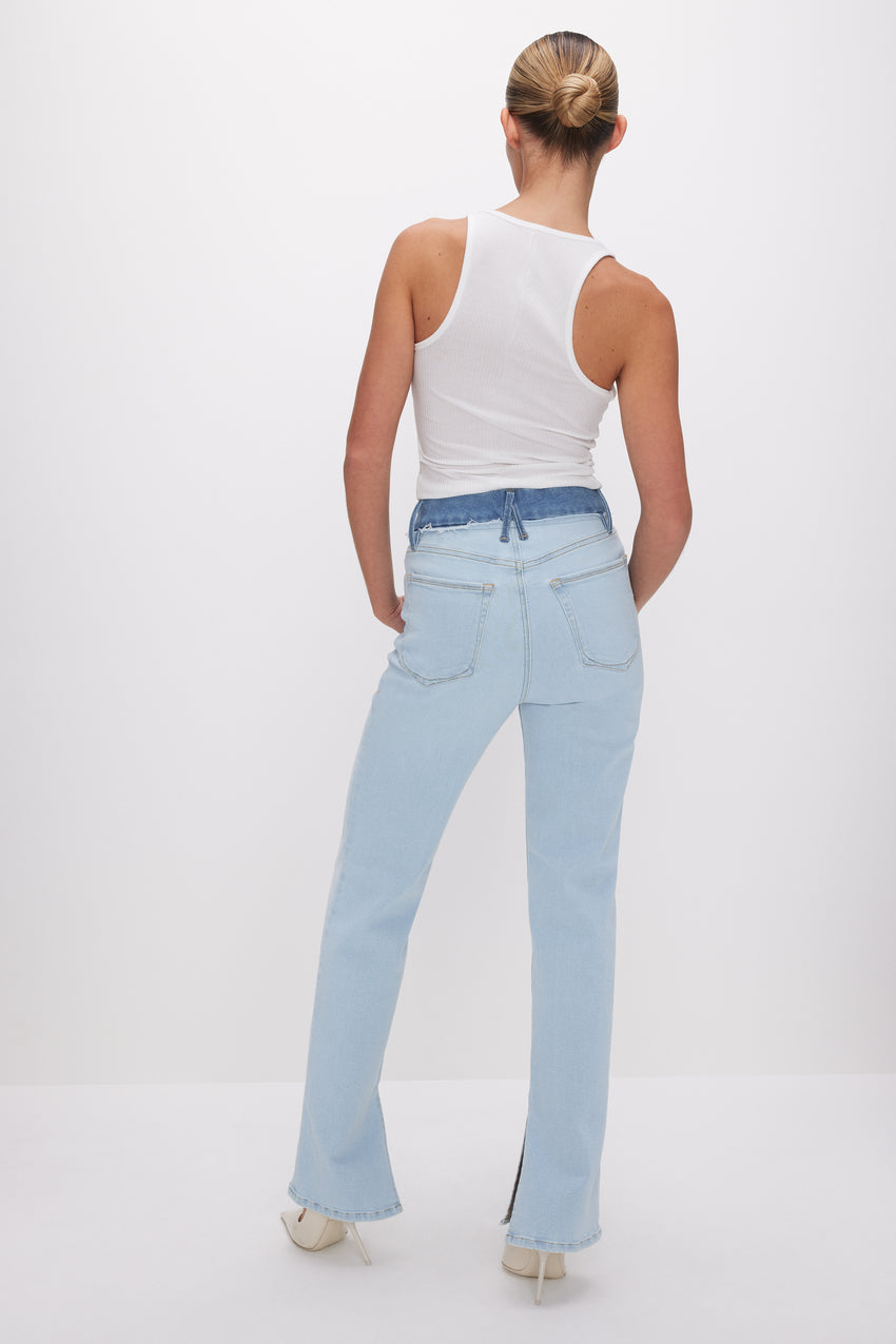 GOOD BOY STRAIGHT JEANS | INDIGO624 View 5 - model: Size 0 |