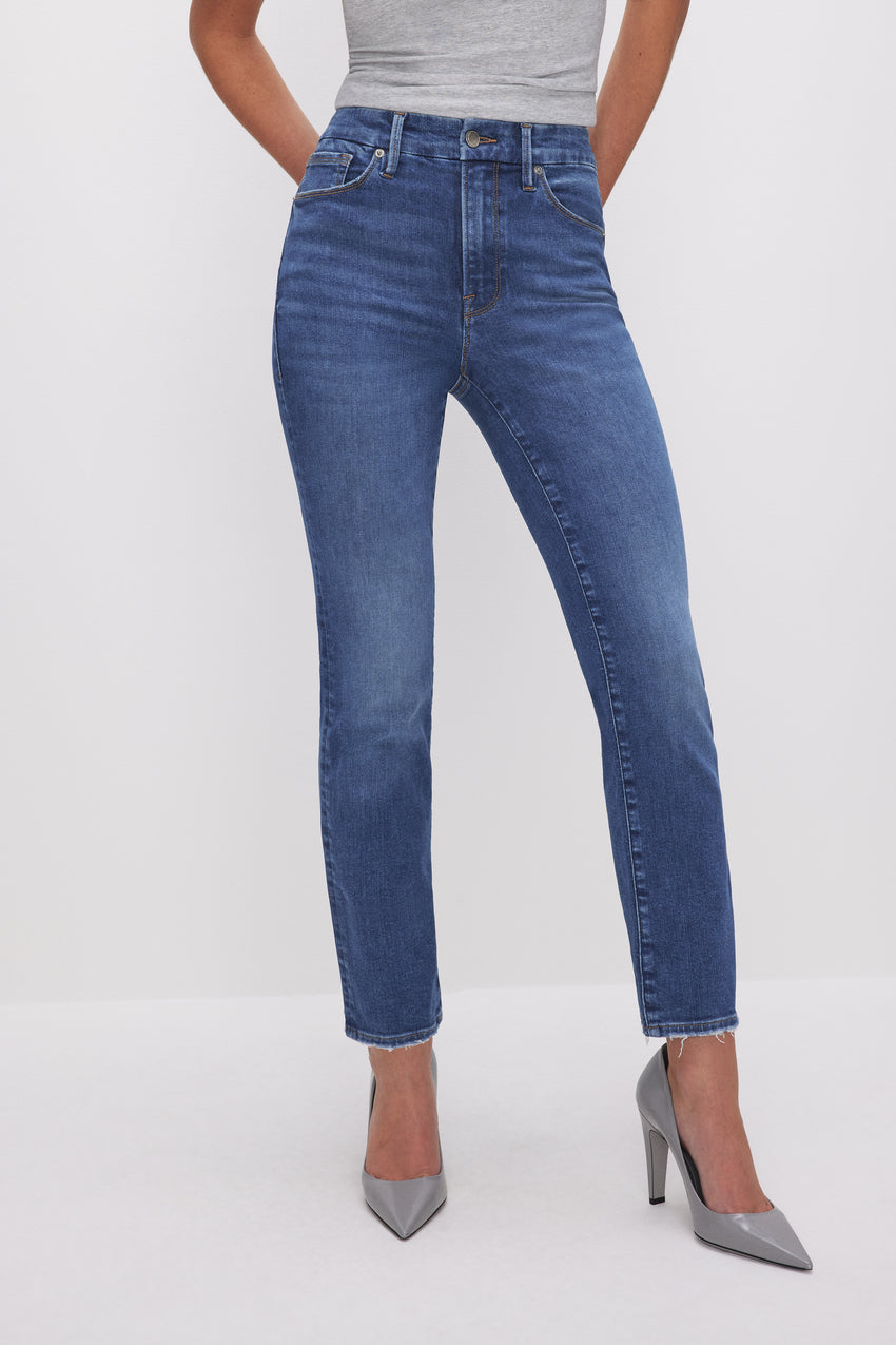 ALWAYS FITS GOOD LEGS STRAIGHT JEANS | INDIGO602 View 2 - model: Size 0 |