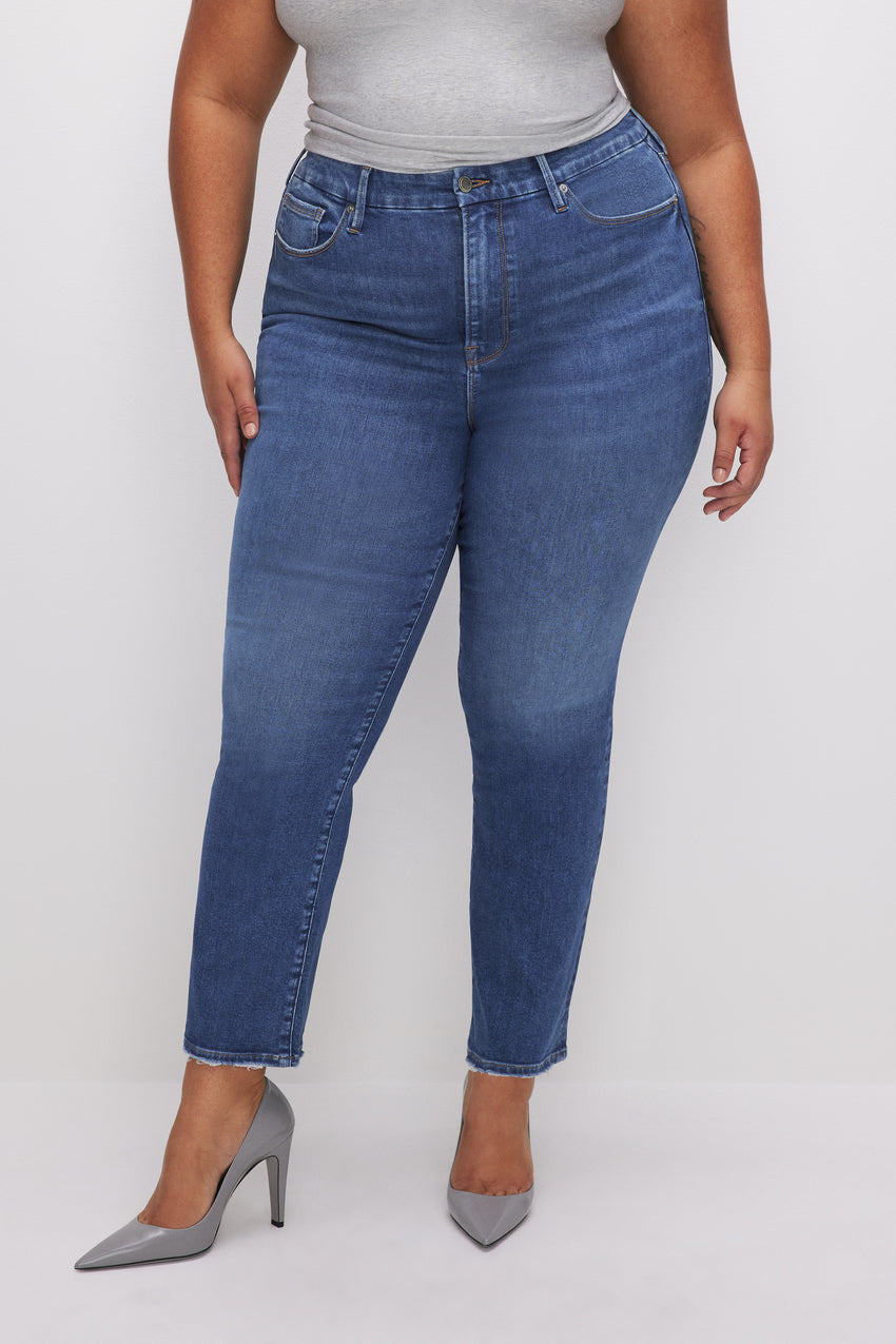 ALWAYS FITS GOOD LEGS STRAIGHT JEANS | INDIGO602 View 8 - model: Size 16 |