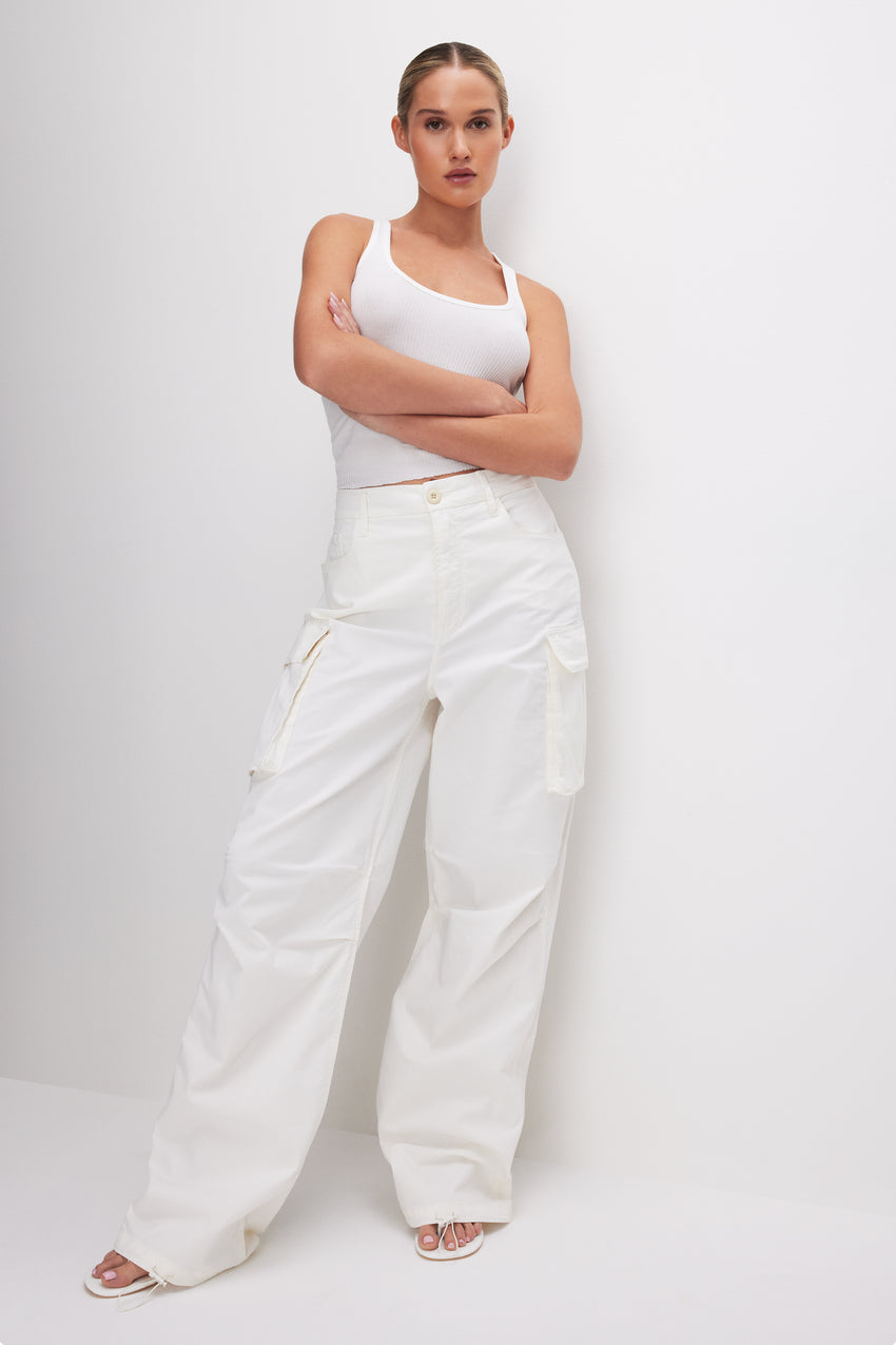 BAGGY CARGO PANTS | CLOUD WHITE View 5 - model: Size 0 |