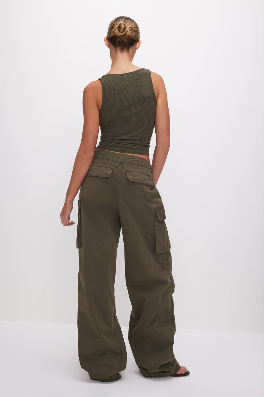 BAGGY CARGO PANTS  FATIGUE001 - GOOD AMERICAN