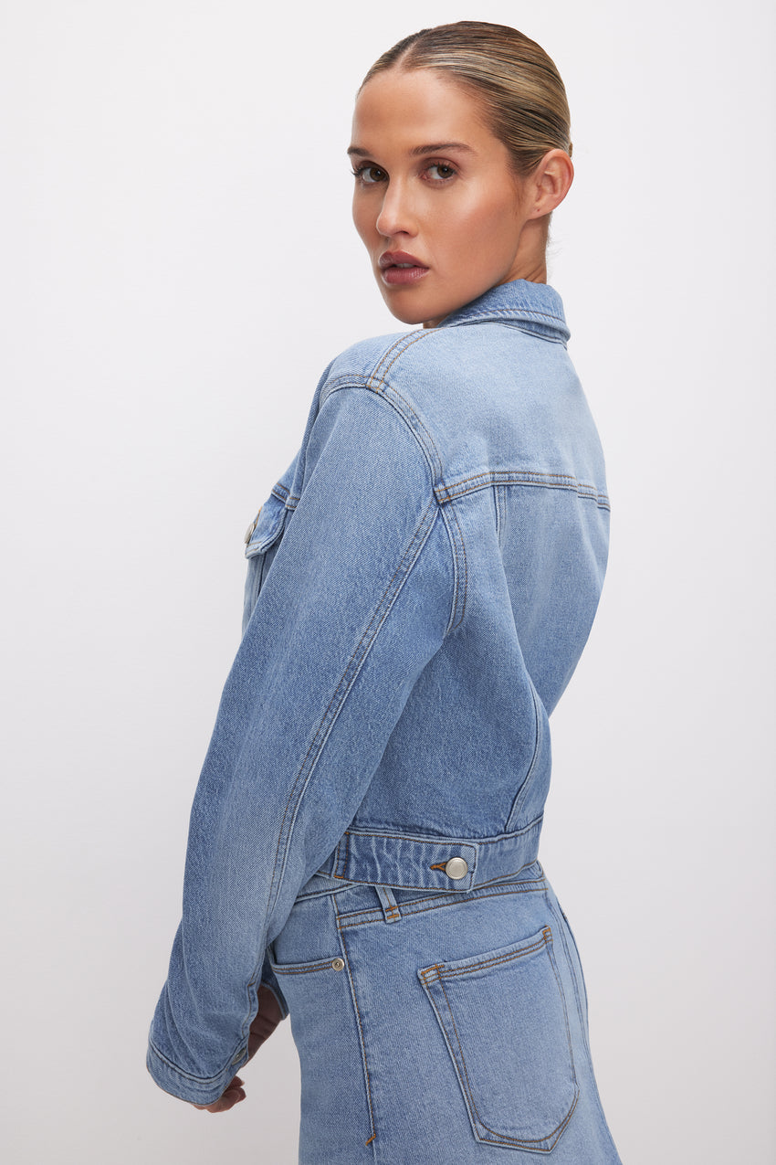 CLASSIC DENIM JACKET | INDIGO597 View 1 - model: Size 0 |