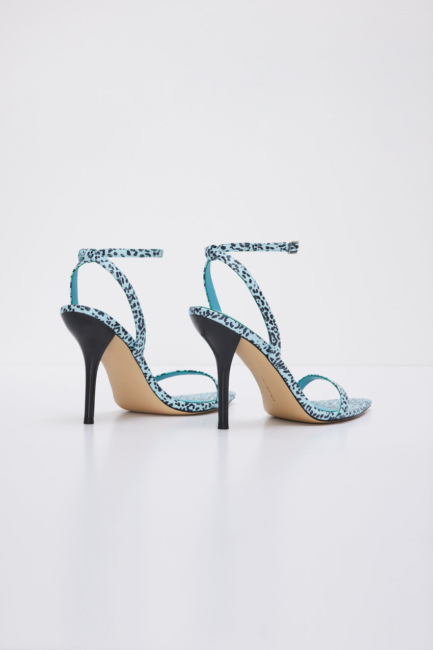 STRAPPY HEELS | BLUE LEOPARD003 View 5 - model: Size 0 |