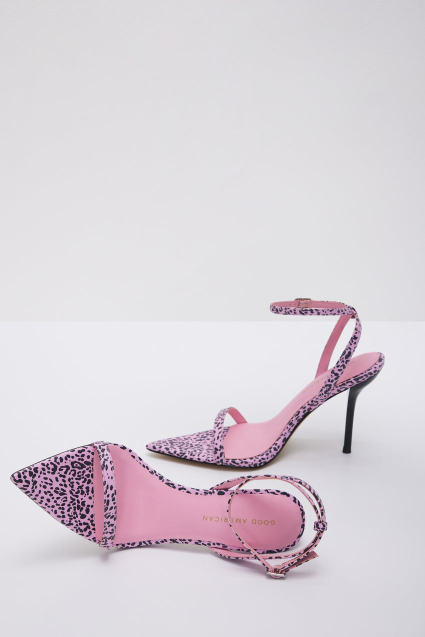 STRAPPY HEELS | PINK LEOPARD004 View 4 - model: Size 0 |