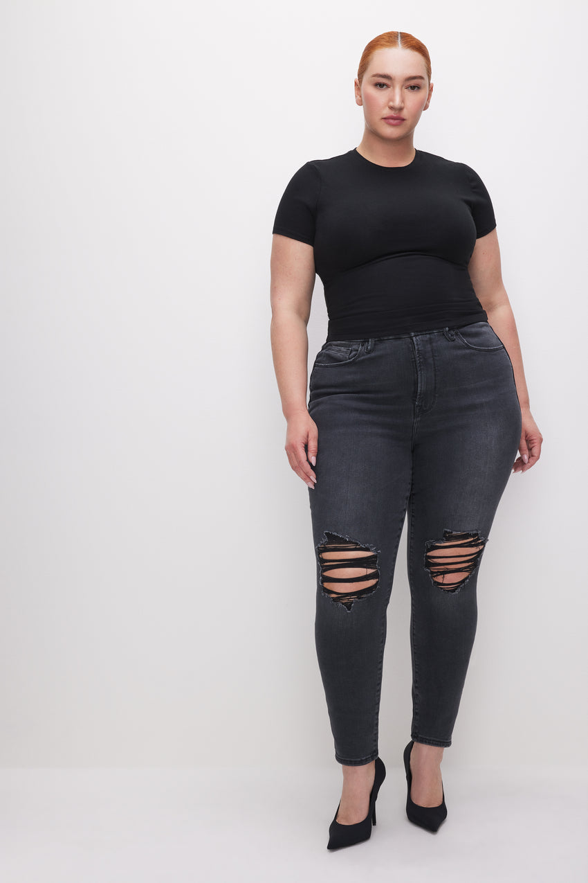 ALWAYS FITS GOOD LEGS SKINNY JEANS | BLACK252 View 7 - model: Size 16 |