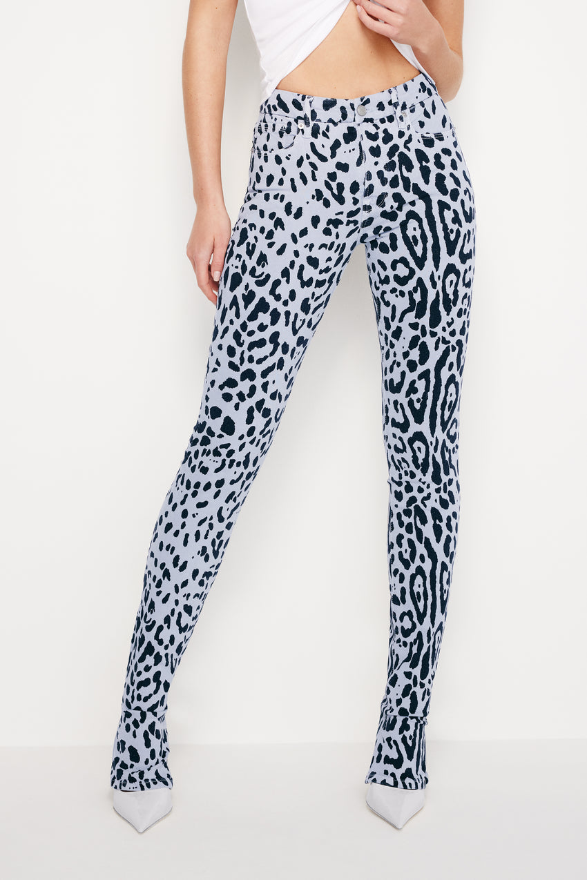 GOOD LEGS SLIM MICRO BOOTCUT JEANS | MINERAL GLASS LEOPARD001 View 0 - model: Size 0 |