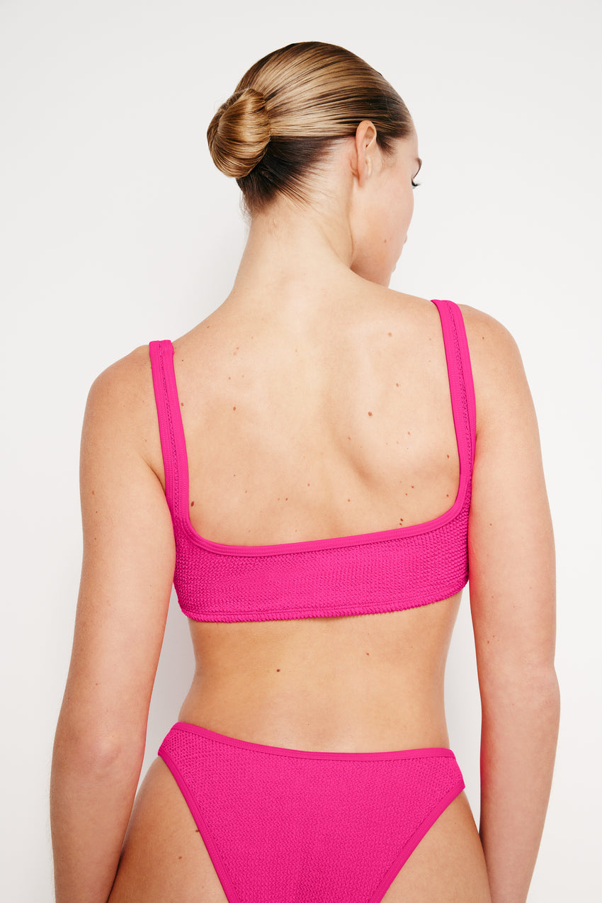 ALWAYS FITS TINY BIKINI TOP | PINK GLOW002 View 8 - model: Size 0 |