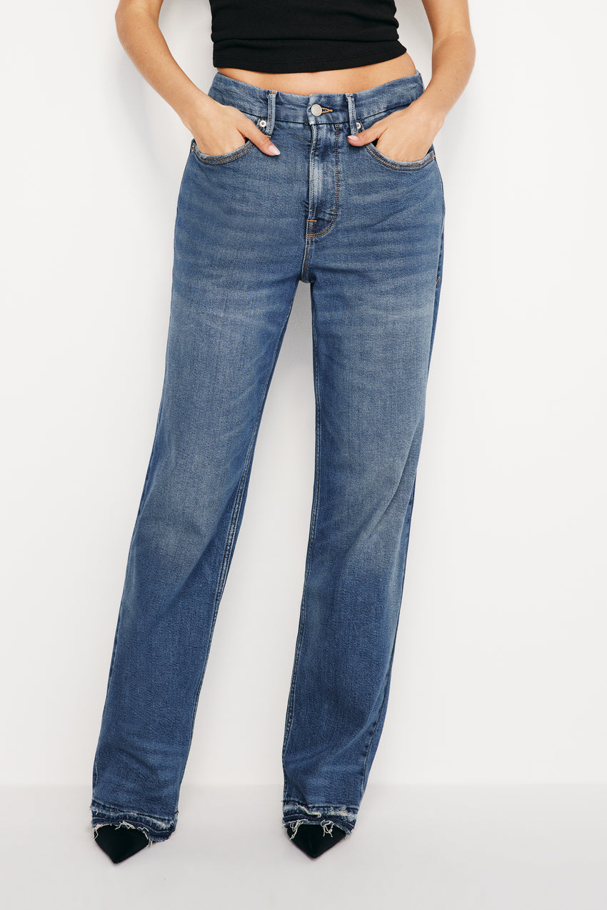 GOOD '90s RELAXED JEANS | INDIGO605 View 1 - model: Size 0 |