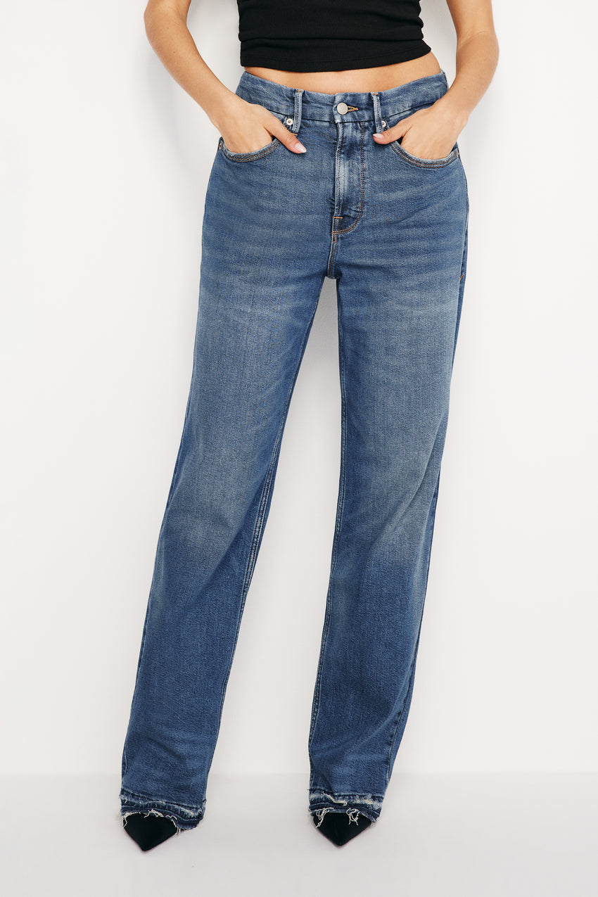 GOOD '90s RELAXED JEANS | INDIGO605 View 1 - model: Size 0 |