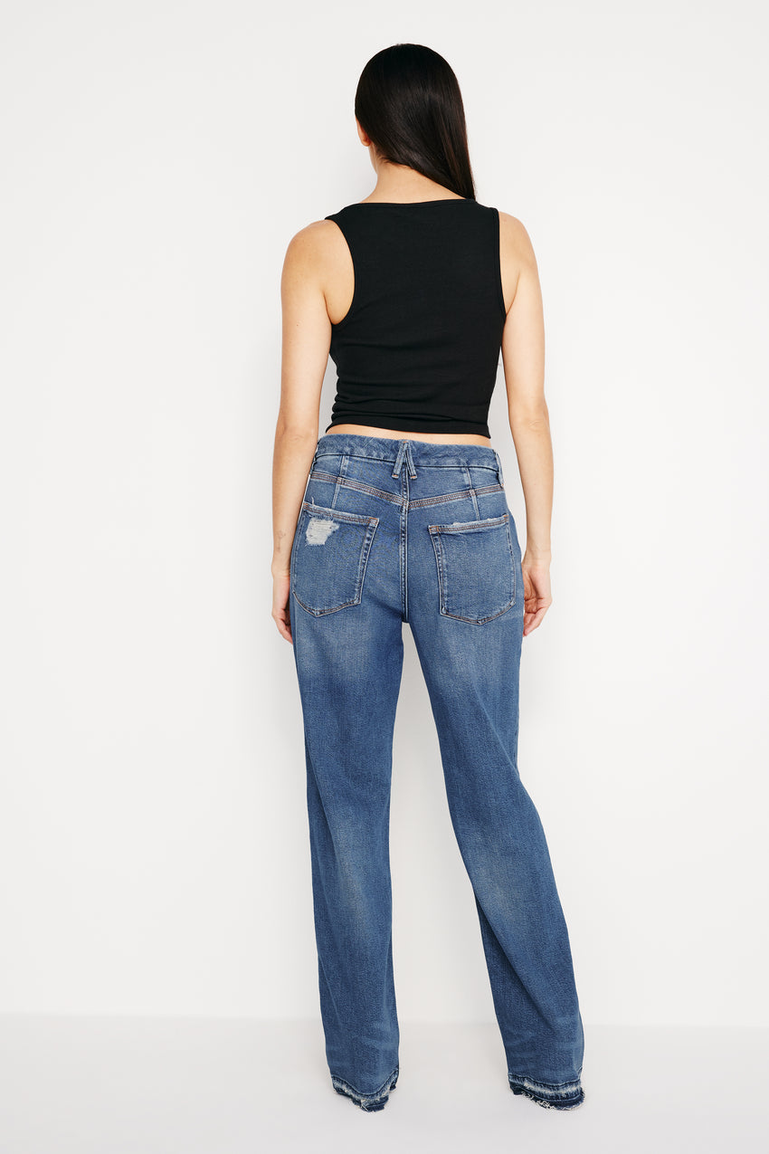 GOOD '90s RELAXED JEANS | INDIGO605 View 3 - model: Size 0 |