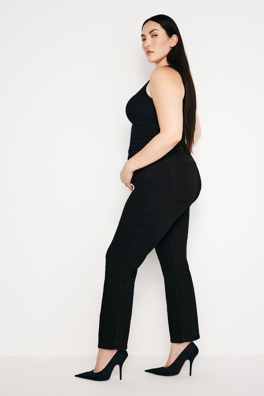 GOOD CURVE STRAIGHT NEVER FADE JEANS | BLACK001 View 9 - 