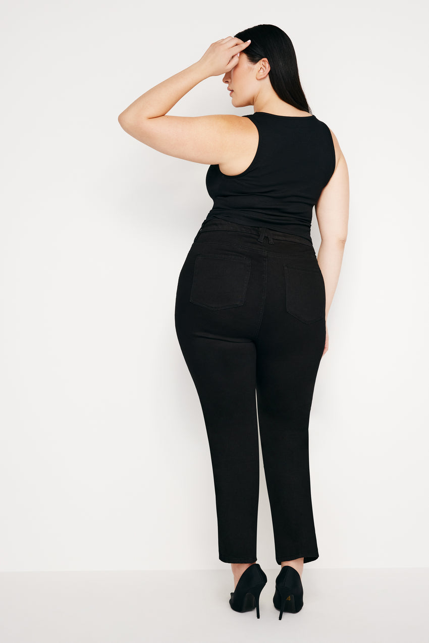 GOOD CURVE STRAIGHT NEVER FADE JEANS | BLACK001 View 6 - 