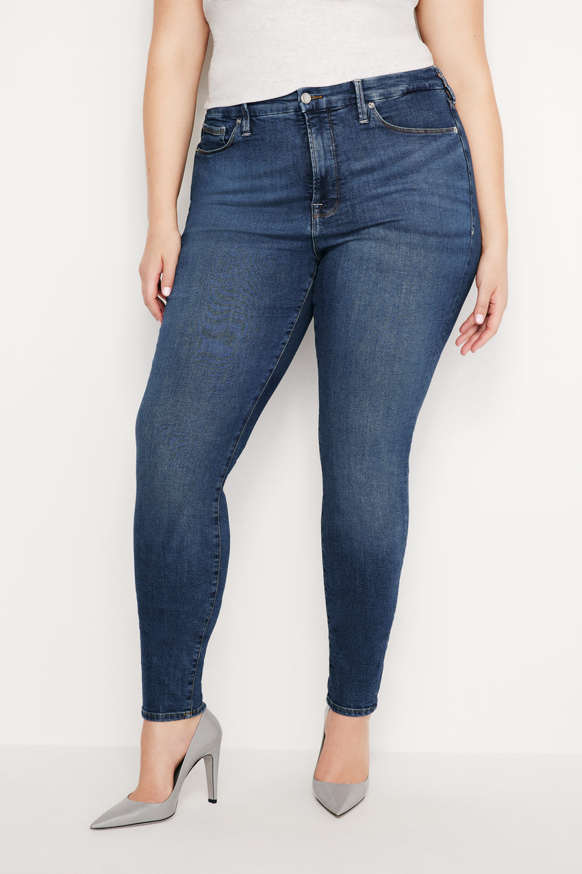 GOOD LEGS SKINNY JEANS | BLUE004 View 5 - model: Size 16 |