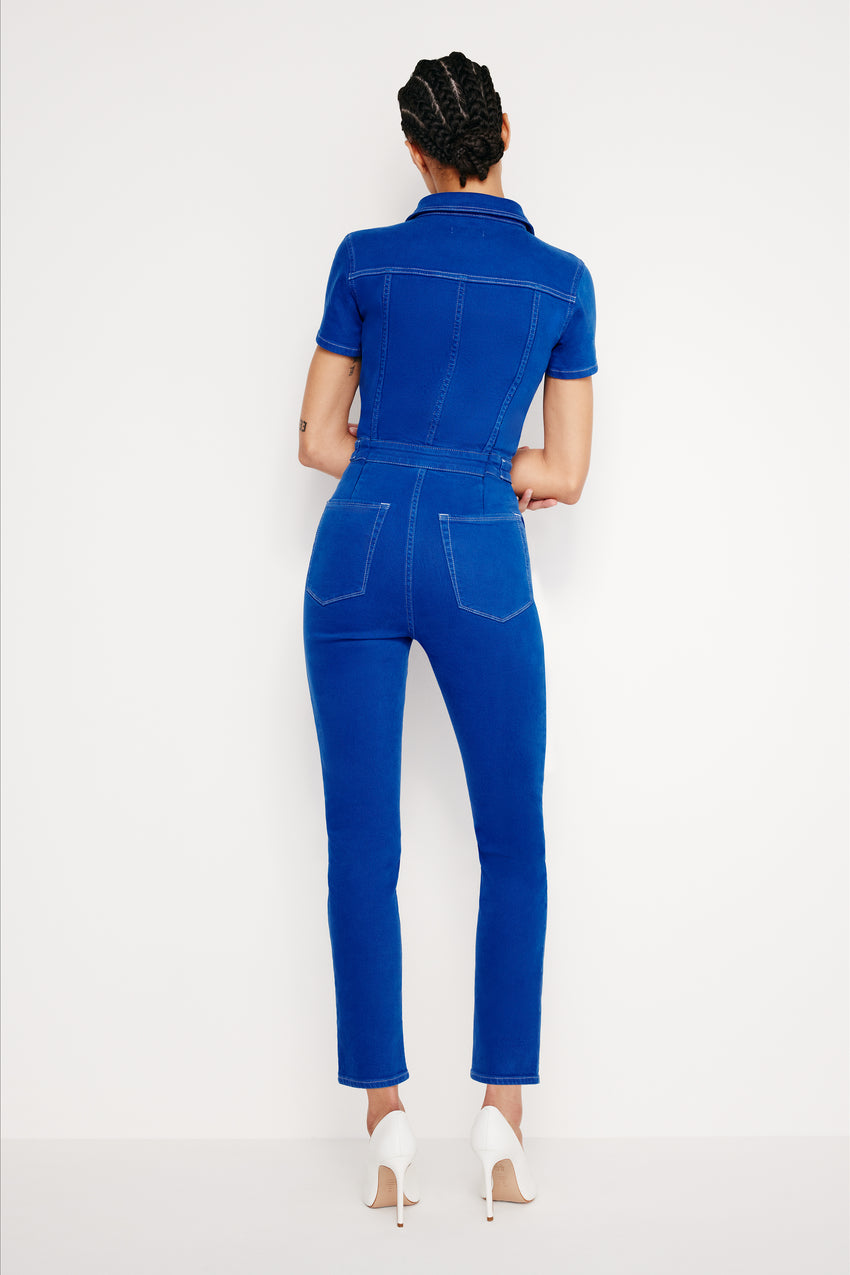 FIT FOR SUCCESS LIGHT COMPRESSION JUMPSUIT | WAVE BLUE002 View 4 - model: Size 0 |