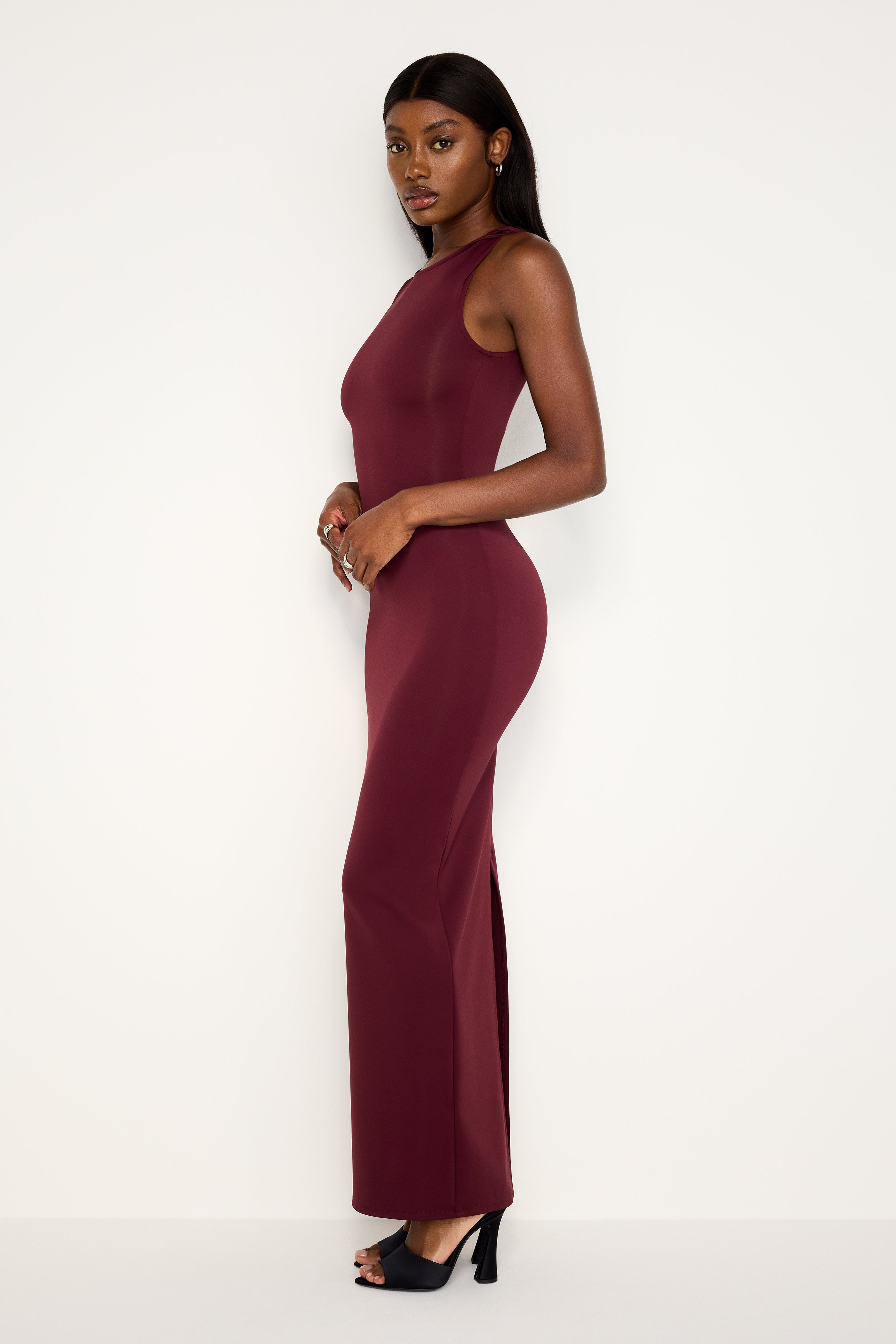 SCUBA TANK MAXI DRESS | OXBLOOD002 - GOOD AMERICAN