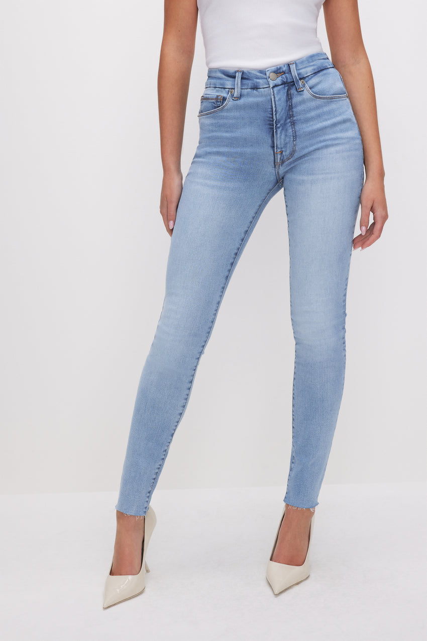 GOOD WAIST SKINNY JEANS | INDIGO579 View 2 - model: Size 0 |