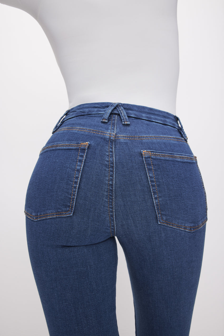 GOOD LEGS STRAIGHT JEANS | BLUE007 View 4 - model: Size 0 |