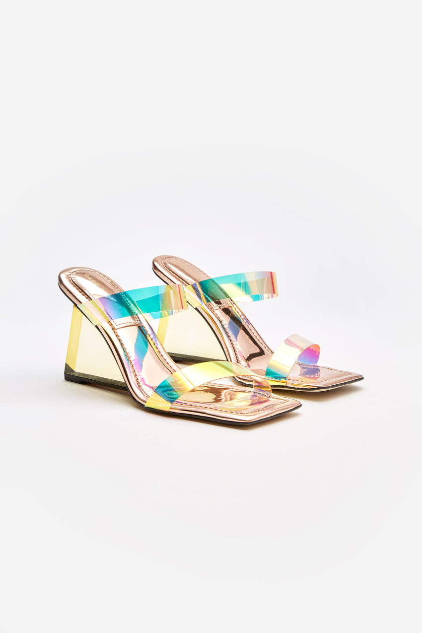 CINDER-F*CKING-RELLA WEDGE | RAINBOW001 View 0 - model: Size 0 |