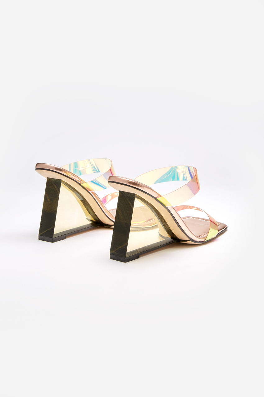 CINDER-F*CKING-RELLA WEDGE | RAINBOW001 View 2 - model: Size 0 |