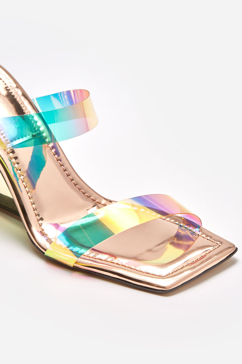 CINDER-F*CKING-RELLA WEDGE | RAINBOW001 View 5 - model: Size 0 |
