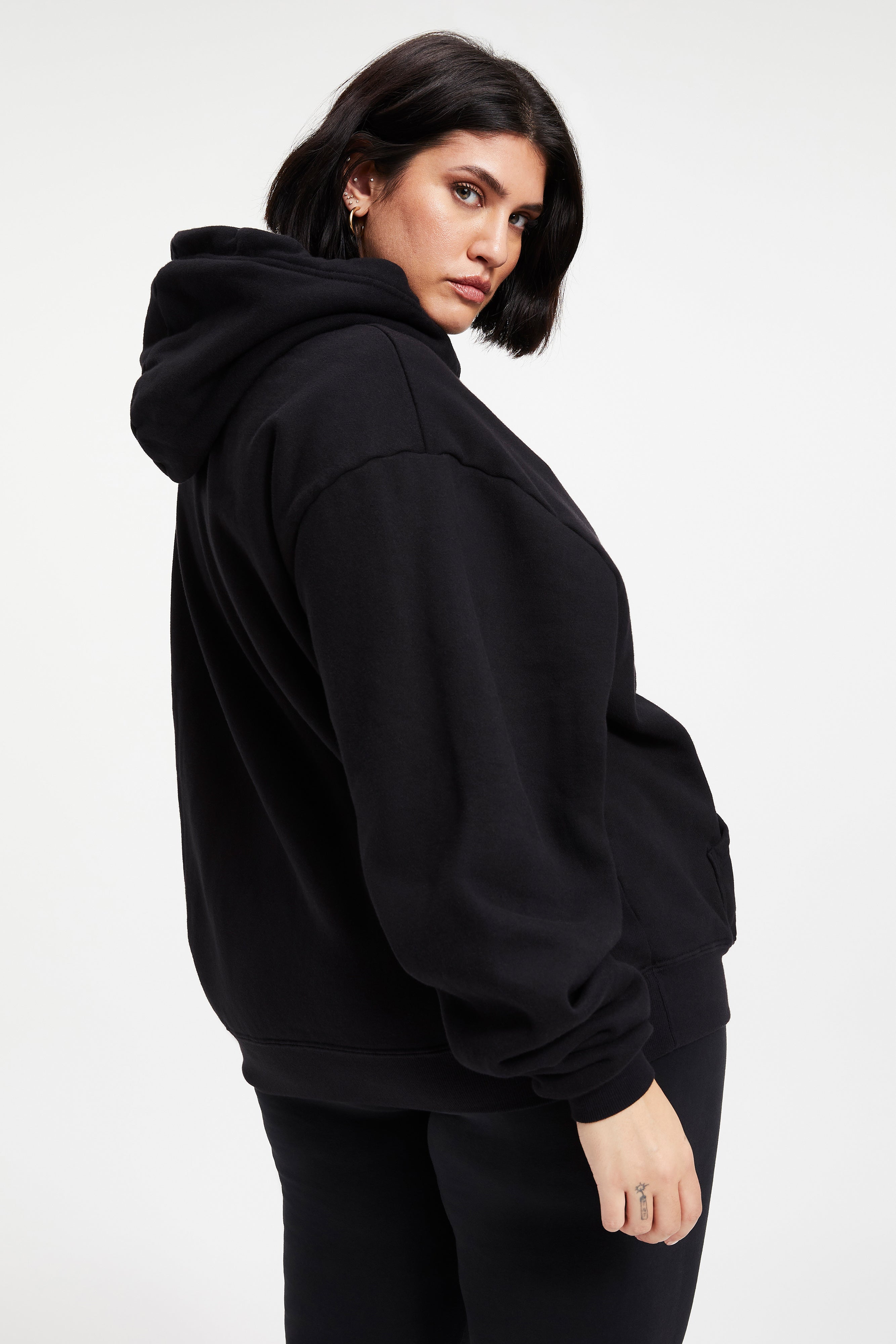 BOYFRIEND HOODIE | BLACK001 - GOOD AMERICAN