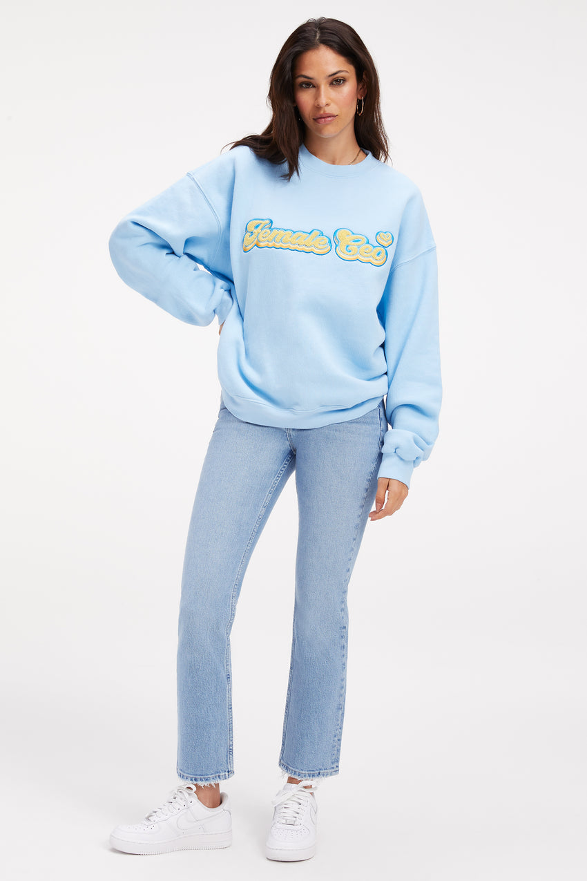 THE B PROJECT CEO SWEATSHIRT | LIGHT BLUE - GOOD AMERICAN