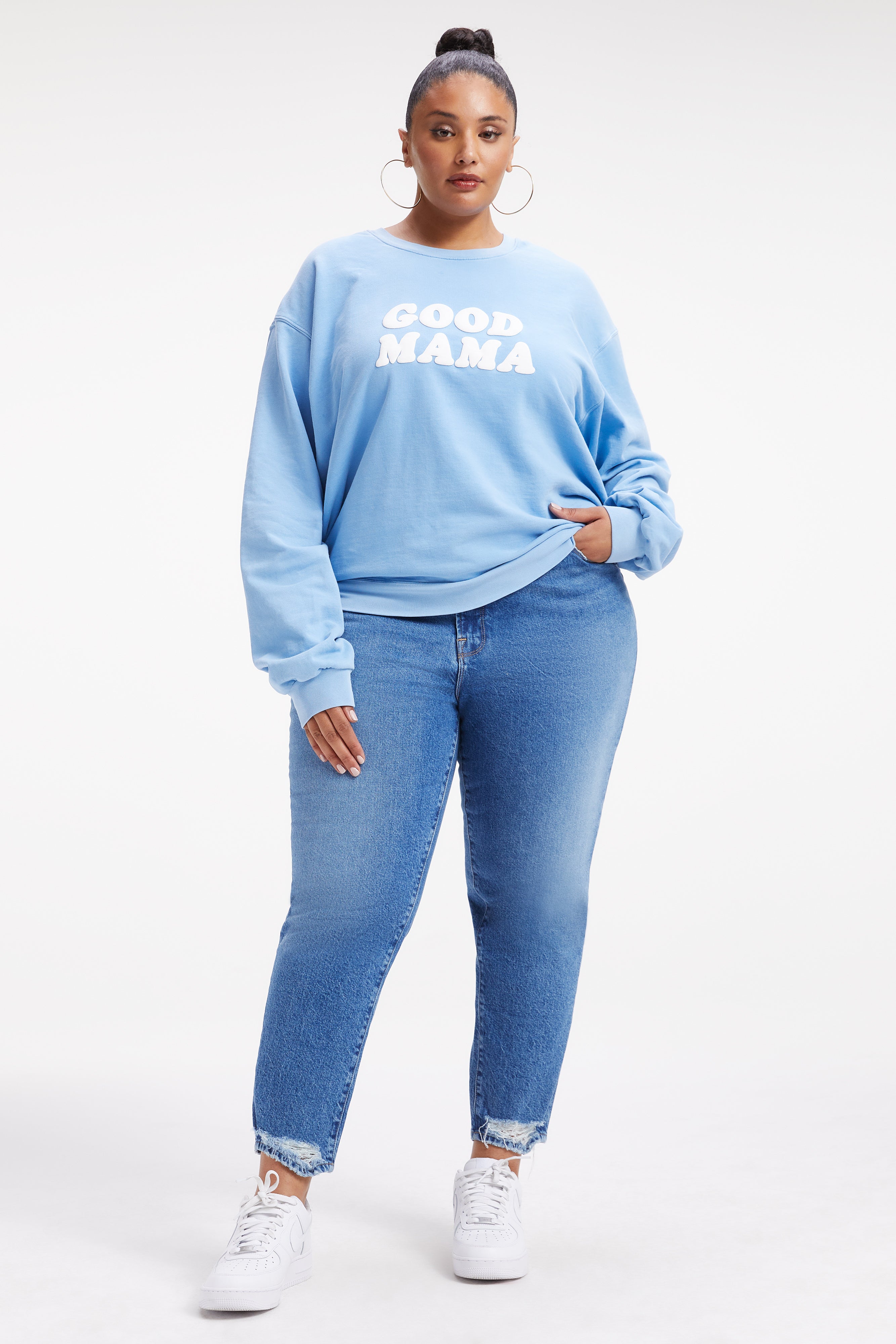 Good american discount good mama sweatshirt