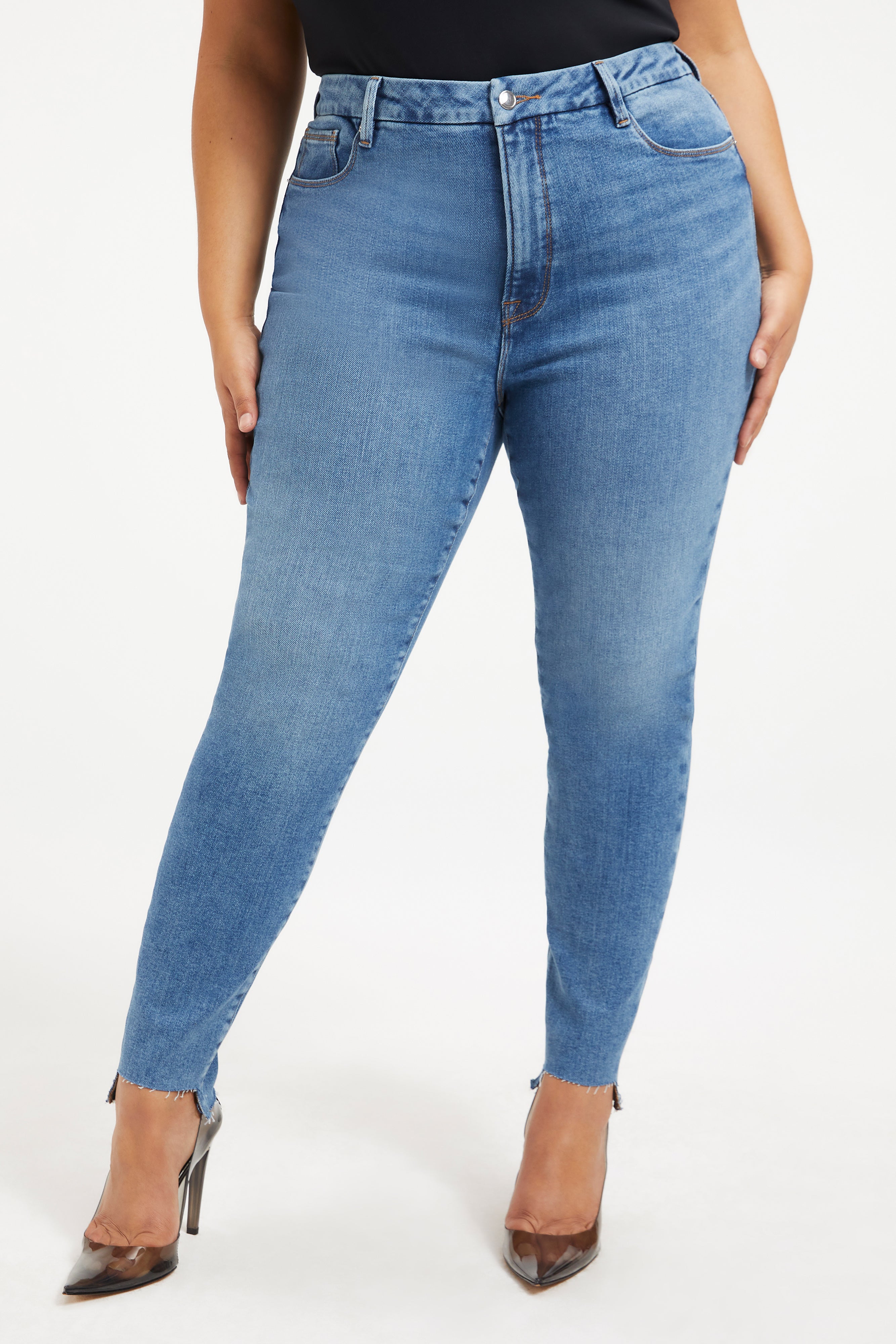 GOOD WAIST SKINNY JEANS | INDIGO201 - GOOD AMERICAN