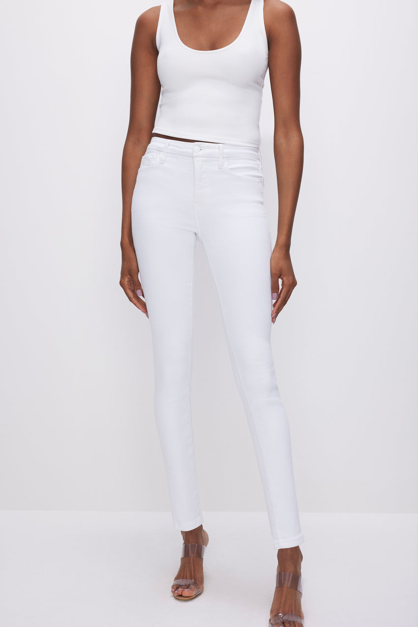 GOOD LEGS SKINNY LIGHT COMPRESSION JEANS | WHITE001 View 1 - model: Size 0 |