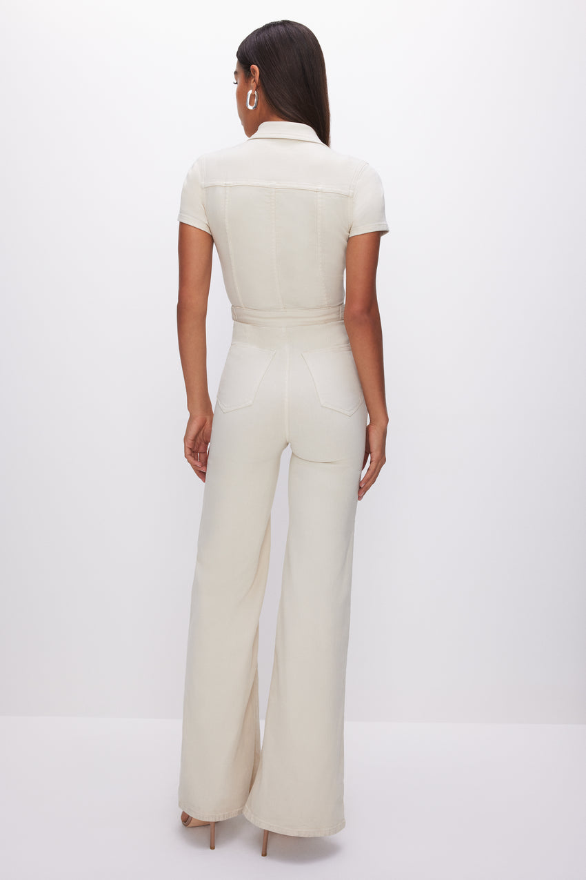 FIT FOR SUCCESS PALAZZO JUMPSUIT | BONE001 View 1 - model: Size 0 |